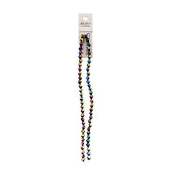 Crystal Lane Bicone 6mm Opaque Multi Iris 64/Strand