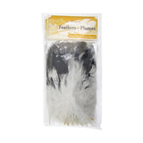 Marabou Feathers Two Tone Black 6g