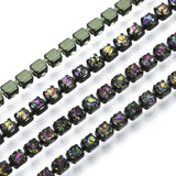 Metal 2mm Multi Colour Rhinestone Banding by the Yard