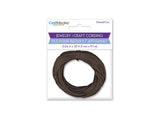 Waxed Cotton Cord 1mm Dark Brown 10yd/Pack