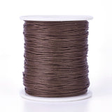 Waxed Cotton Cord 1mm Saddle Brown 100yd/Roll