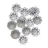 10mm Silver Filligree Bead Caps 50/pk