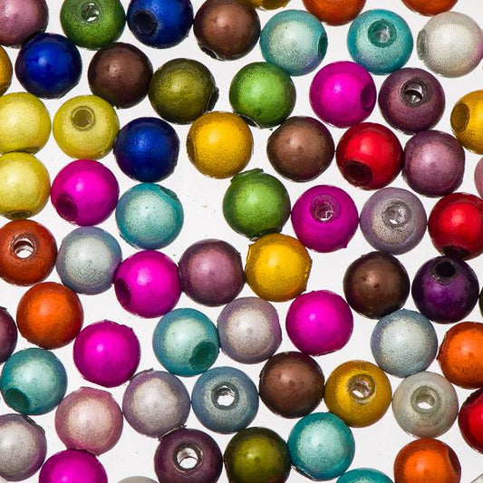 *6mm Round Plastic Miracle Beads 100/pk - Multi