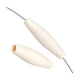 Imitation Hairpipe Bone Beads, 1.5" Ivory 100/pk