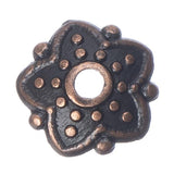 8mm Antique Copper Bead Caps 20/pk