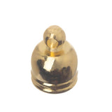 7mm Gold End Caps 10/pk