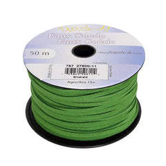 3mm Faux Suede Lace Emerald 50m