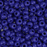 8/0 Czech Seed Beads #1583V Opaque Medium Royal Blue 22g