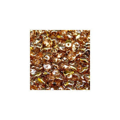 *Czech Superuno Beads 22g Crystal Capri Gold