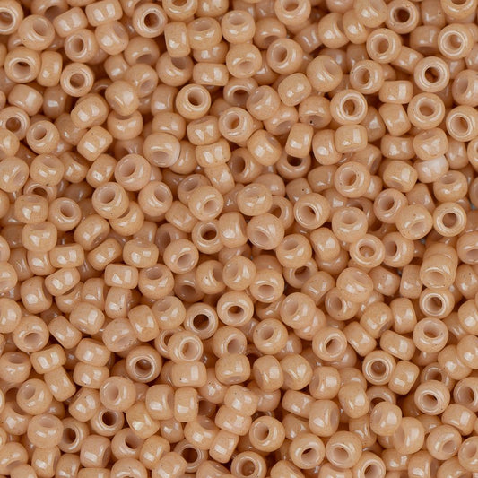 15/0 Miyuki Seed Beads #597 Op Tan Gold Luster 22g