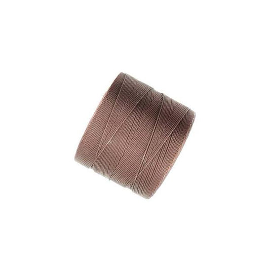 S-Lon Micro Bead Cord .12mm Brown 262yd Spool