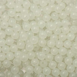 6mm Round Plastic Beads 1000/pk - Glow In The Dark
