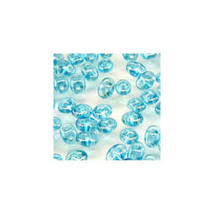 Czech Miniduo Beads 8g Aqua Luster