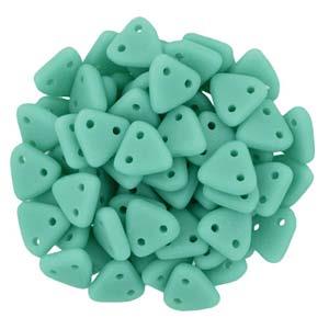 *Triangle Beads Matte Turquoise 6g Vial