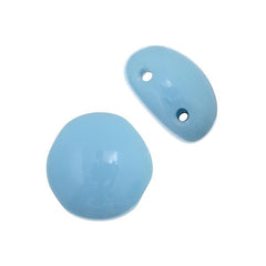 Czech Candy Beads 22/strand - Opaque Light Blue