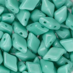 5x8mm Czech Diamonduo Beads Turquoise 5.5g