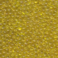 3.4mm Miyuki Drop Transparent Yellow 25g