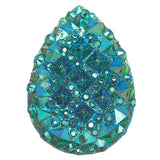 Emerald AB 16x30mm Tear Drop Sew On Stone #9056-12 10/pk