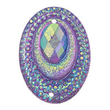 Purple AB 18x25mm Oval Sew-On Stone #9107-05 10/pk