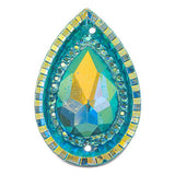 Turquoise AB 20x30mm Tear Drop Sew-On Stone #9151-04 10/pk