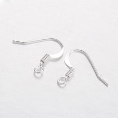 Silver Fish Hook Earrings 100/pk