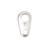 Silver Chain End Tabs 50/pk