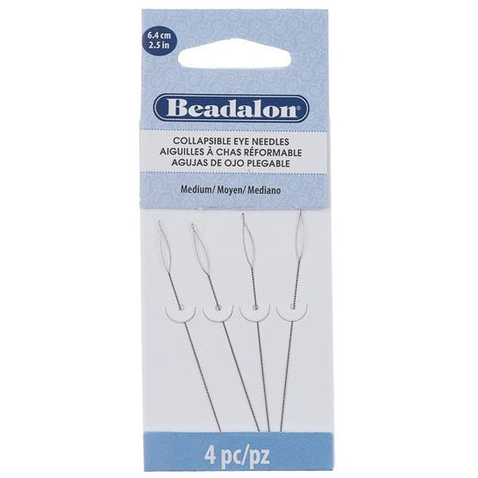 Collapsible Eye Medium Needles 4/pk