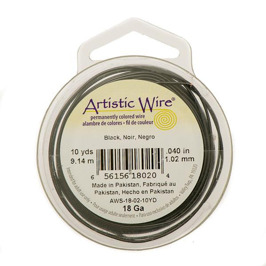 18g Artistic Wire Black 10yd