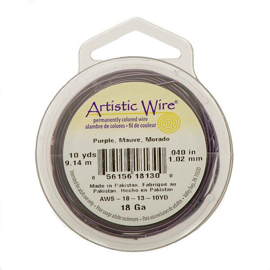 18g Artistic Wire Purple 10yd