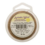 18g Artistic Wire Antique Brass 10yd