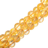 10mm Citrine (Natural/Dyed) Beads 15-16" Strand