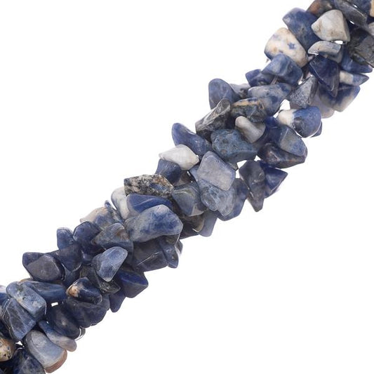 Sodalite (Natural) Bead Chips 35" Strand