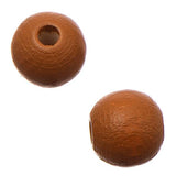 10mm Round Coffee Wood Beads 25/pk