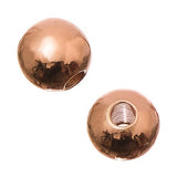 Round 3mm, 18kt Rose Gold Beads 50/pk