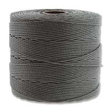 S-Lon Fine Bead Cord .4mm Grey 118yd Spool