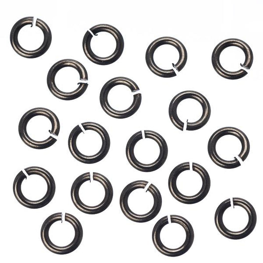 5mm Gunmetal Jump Rings 25/pk