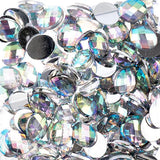 Flat Back Rhinestones Oval 8x10mm Crystal AB 200/pk