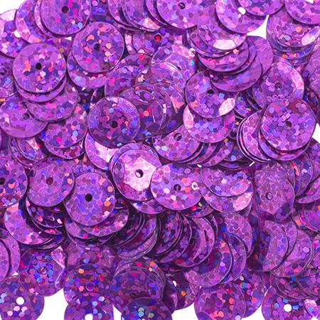 Sequins 6mm Hologram Hot Pink 1600/pk