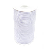 *3mm Flat White Elastic - Price Per Yard