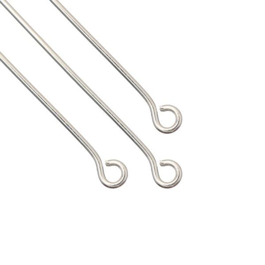 Eye Pins 1" Silver 50/pk