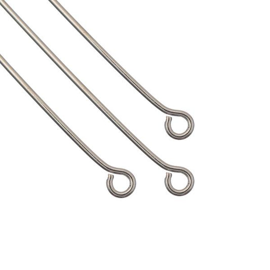 Eye Pins 1" Nickel 50/pk