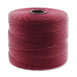 S-Lon Fine Bead Cord .4mm Dark Red 118yd Spool