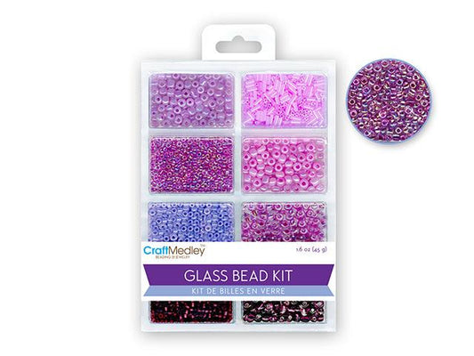 Glass Seed & Bugle Bead Kit - Violet