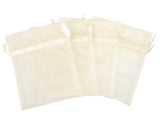 Organza Bags 4x5" Ivory 4/pk