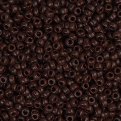 15/0 Miyuki Seed Beads #0409 Opaque Chocolate 8.2g