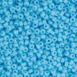 15/0 Miyuki Seed Beads #0413 Opaque Turquoise Blue 8.2g