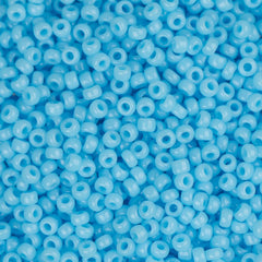 15/0 Miyuki Seed Beads #0413 Opaque Turquoise Blue 8.2g