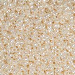 15/0 Miyuki Seed Beads #0592 Ivory Ceylon 8.2g