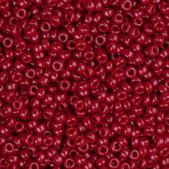 15/0 Miyuki Seed Beads #1464 Opaque Maroon 8.2g