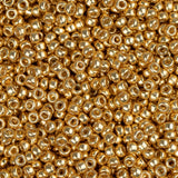 15/0 Miyuki Seed Beads #4202 Duracoat Galvanized Gold 8.2g